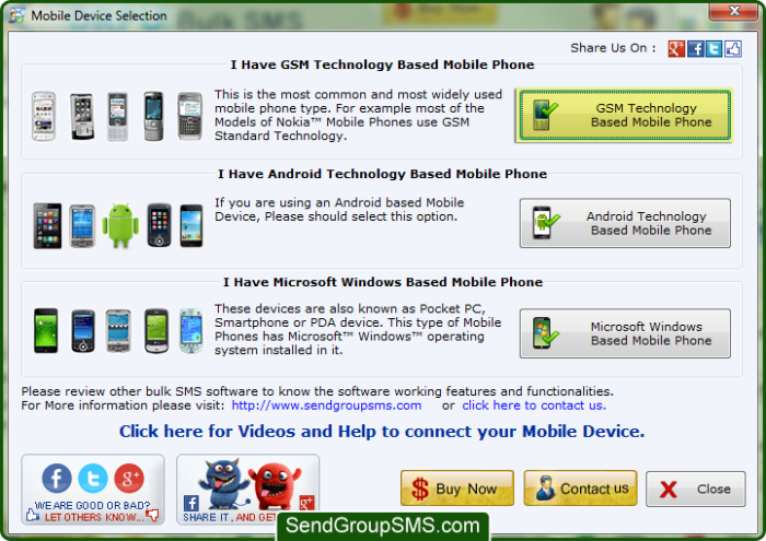 select GSM Technology Based Phone