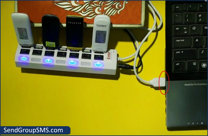 Connect Multi USB Modems with your PC